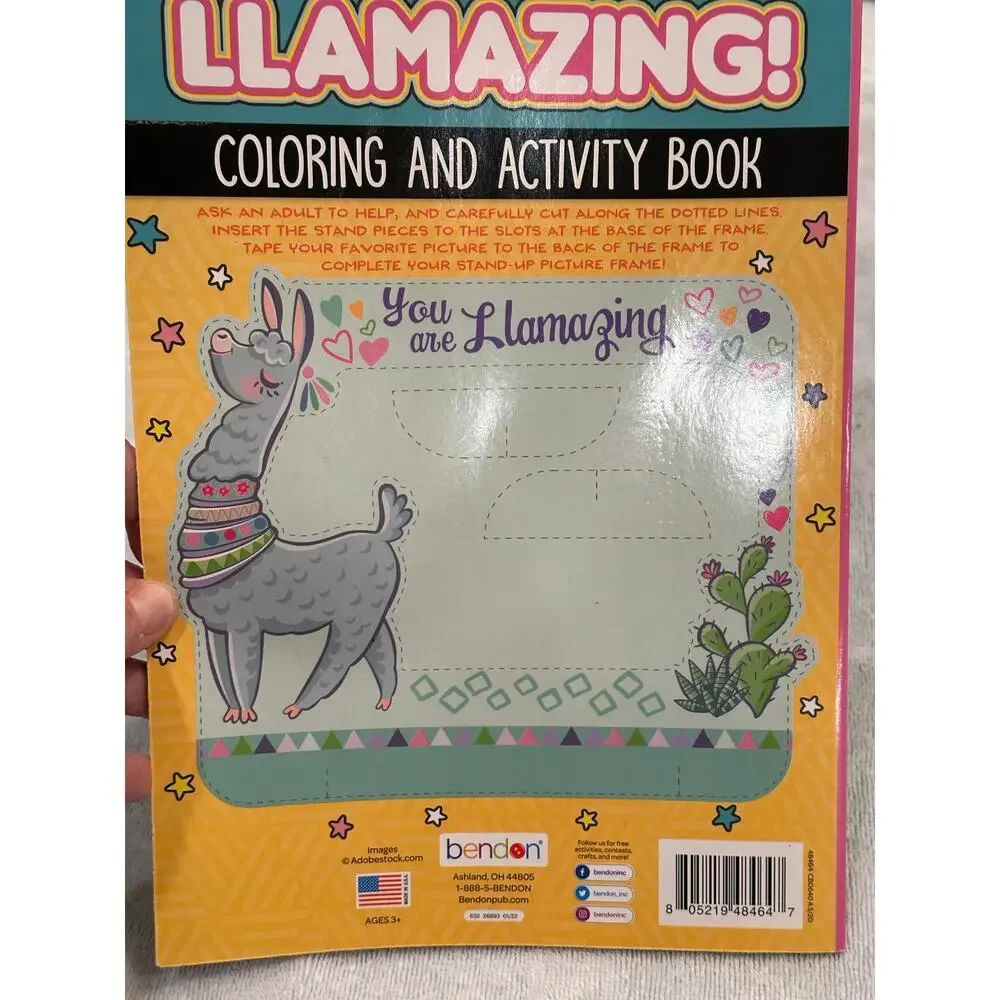 Llamazing coloring and activity book